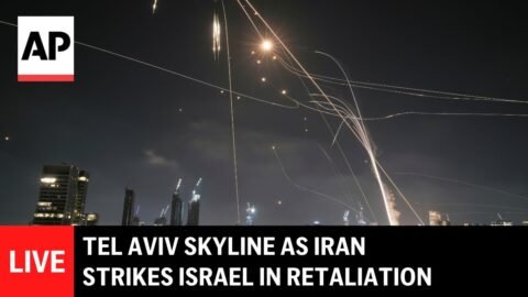 LIVE: Tel Aviv skyline as Iran strikes Israel in retaliation after attacks