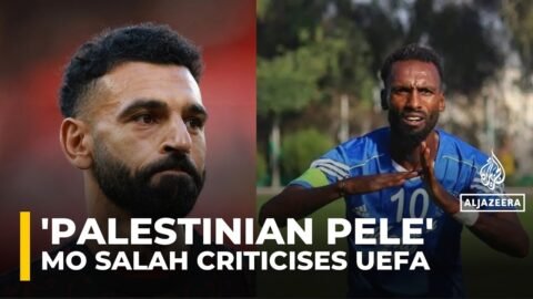 Liverpool’s Mo Salah criticises UEFA tribute to ‘Palestinian Pele’